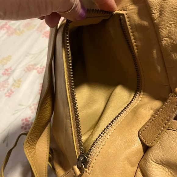 Cutest Tan Leather Backpack - Picture 7 of 13
